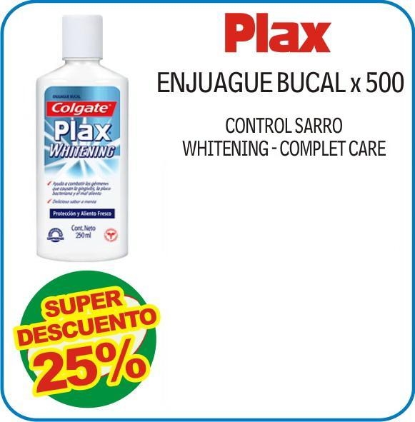 Plax enjuague bucal X500